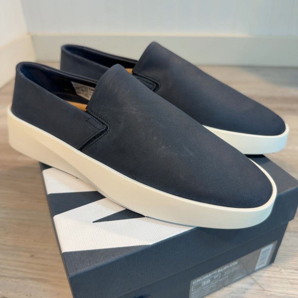 Wolf & Shepherd Cruise Slip On Mens 6.5 Womens Sz 8 Blue/White Casual